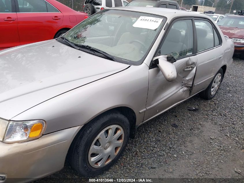 2002 Toyota Corolla Le VIN: 1NXBR12E62Z576065 Lot: 41013546