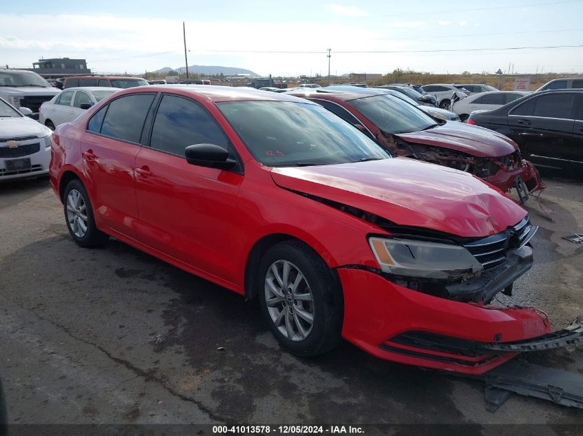 VIN 3VWD17AJ2FM332295 2015 Volkswagen Jetta, 1.8T Se no.1