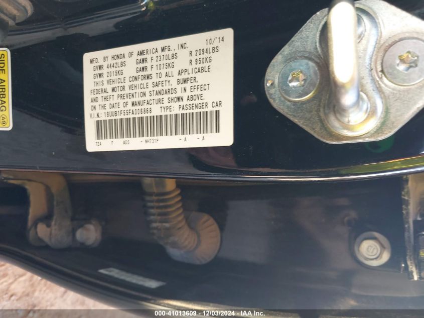 VIN 19UUB1F55FA006868 2015 Acura TLX, Tech no.9