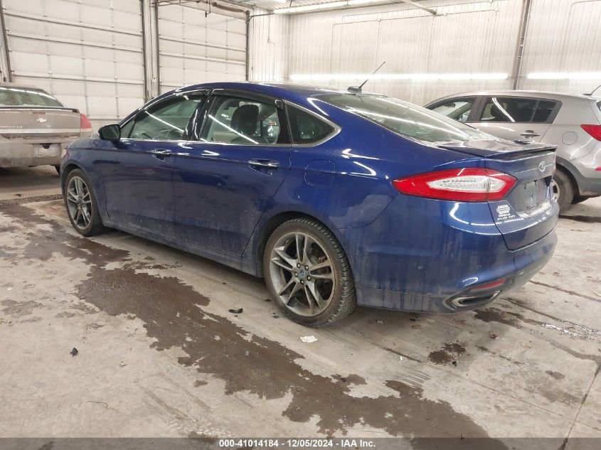 VIN 3FA6P0D96ER163036 2014 Ford Fusion, Titanium no.3