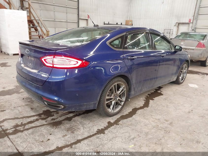 VIN 3FA6P0D96ER163036 2014 Ford Fusion, Titanium no.4