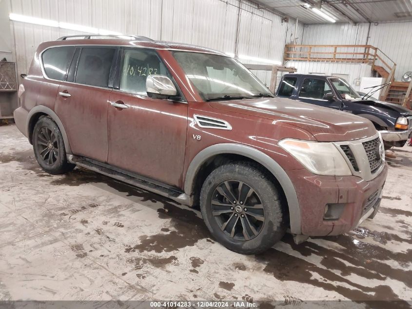 2018 Nissan Armada Platinum VIN: JN8AY2NE6J9730736 Lot: 41014283