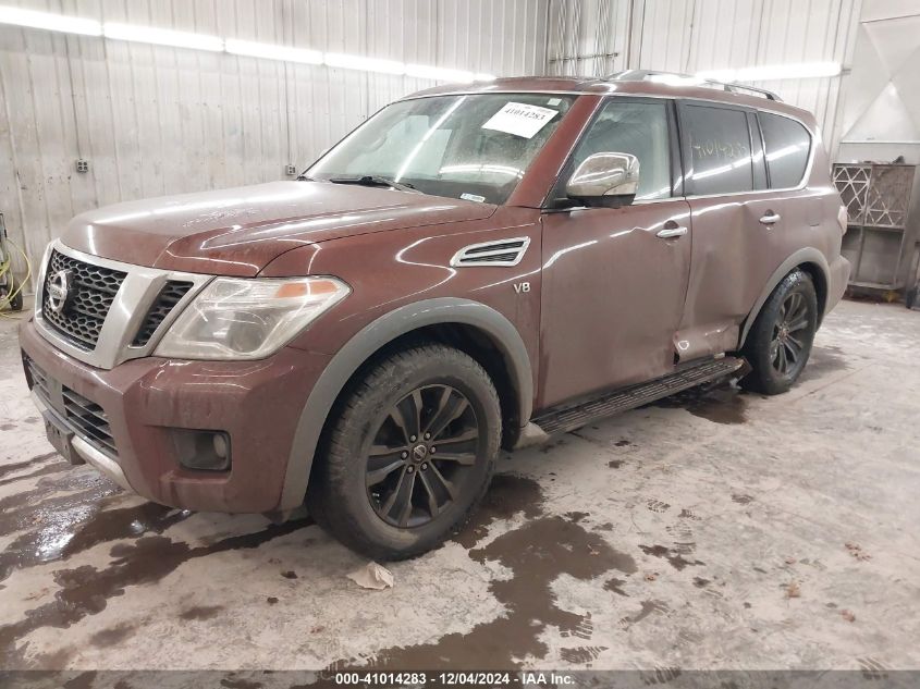 2018 Nissan Armada Platinum VIN: JN8AY2NE6J9730736 Lot: 41014283