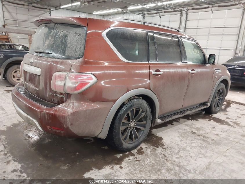 2018 Nissan Armada Platinum VIN: JN8AY2NE6J9730736 Lot: 41014283