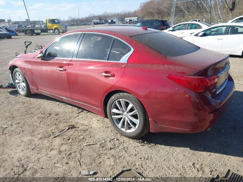 VIN JN1BV7AR3EM685341 2014 INFINITI Q50 no.3