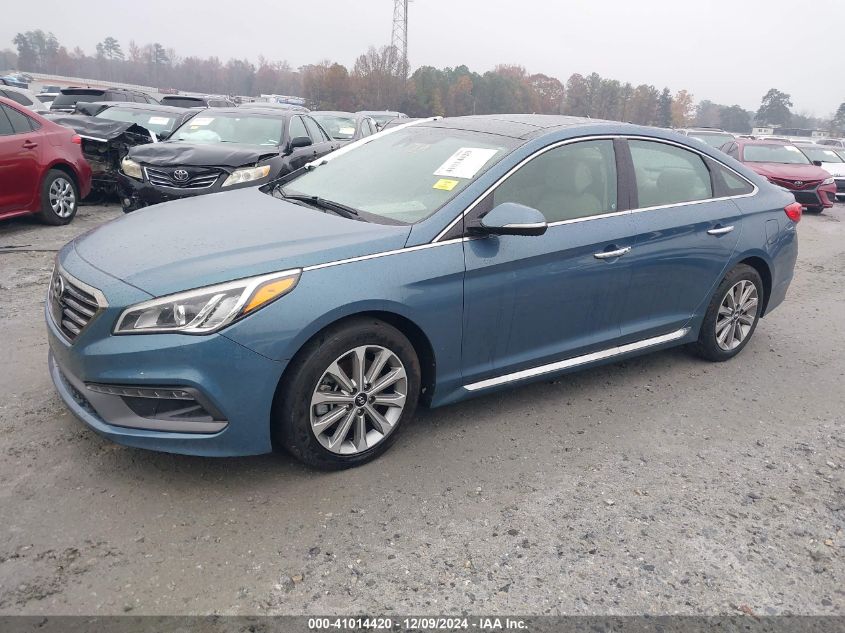 VIN 5NPE34AF0GH426579 2016 Hyundai Sonata, Limited no.2