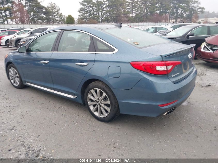 VIN 5NPE34AF0GH426579 2016 Hyundai Sonata, Limited no.3