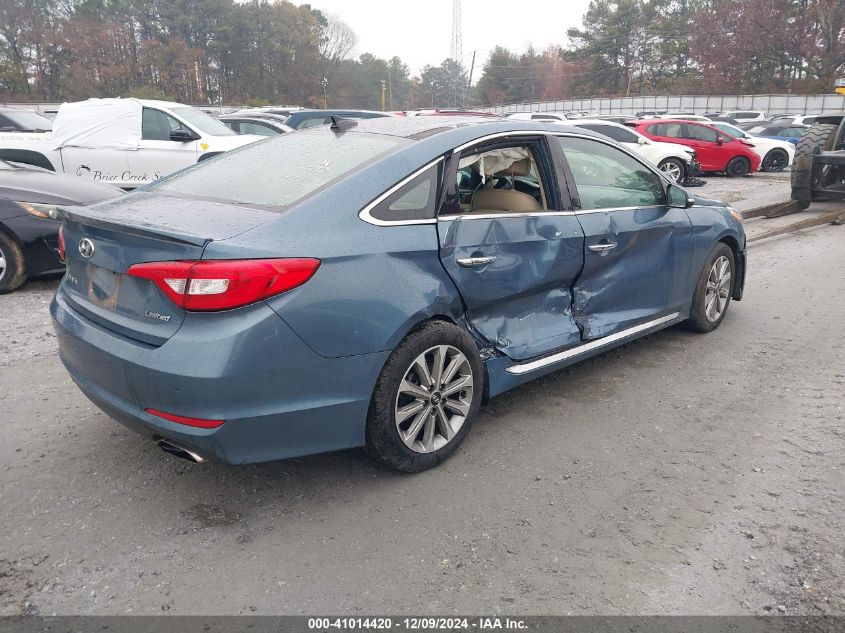 VIN 5NPE34AF0GH426579 2016 Hyundai Sonata, Limited no.4