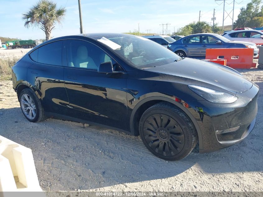 2023 Tesla Model Y Awd/Long Range Dual Motor All-Wheel Drive VIN: 7SAYGDEE8PF799227 Lot: 41014723