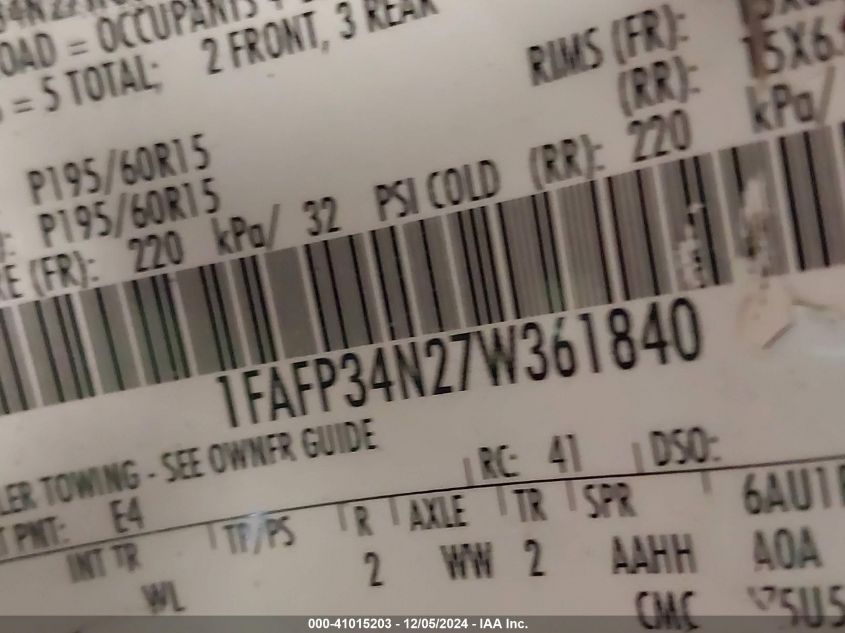 2012 Ford Focus Sel VIN: 1FAHP3H29CL282217 Lot: 41015203