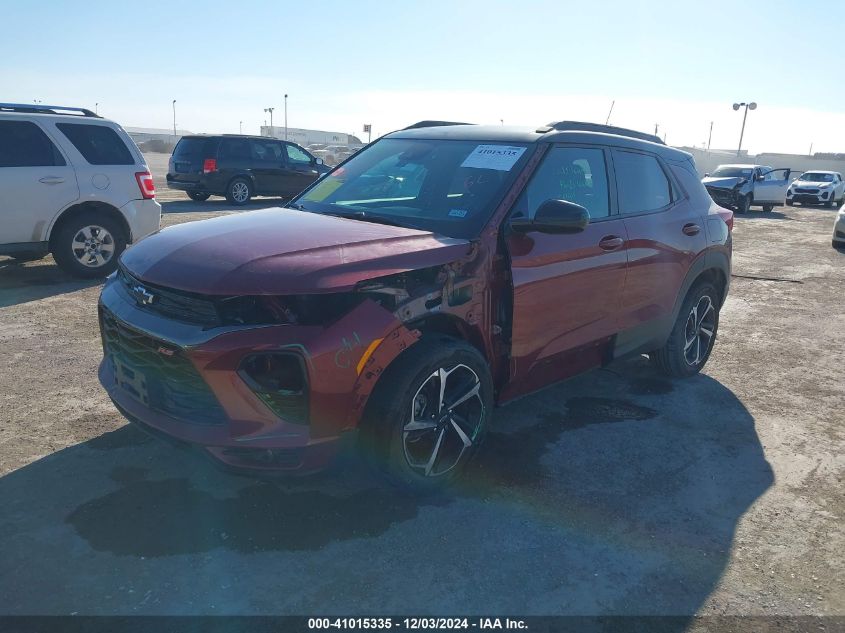 2022 Chevrolet Trailblazer Fwd Rs VIN: KL79MTSL3NB113986 Lot: 41015335