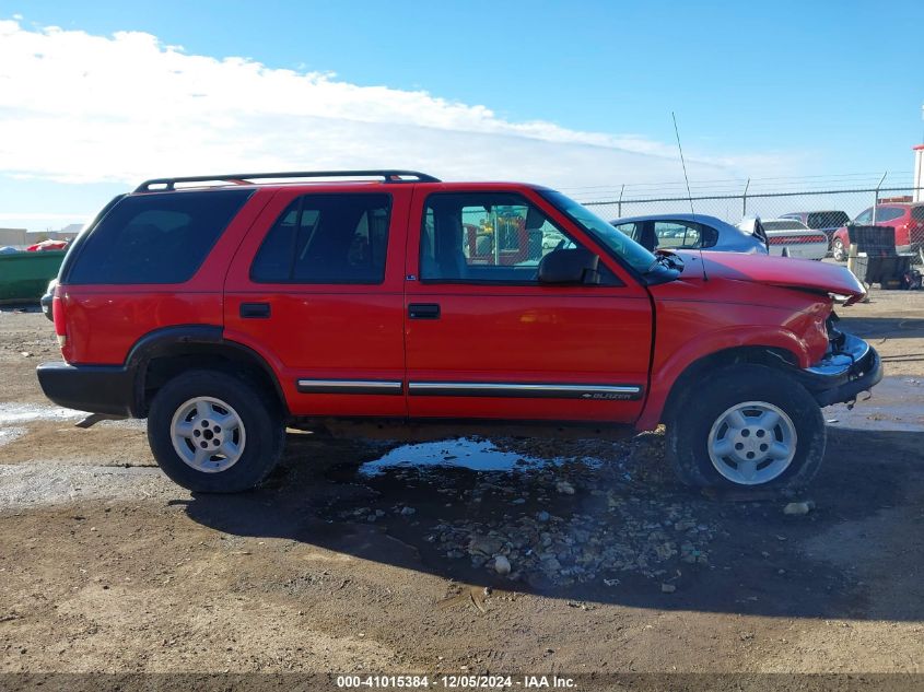 2000 Chevrolet Blazer Ls VIN: 1GNDT13W3Y2210047 Lot: 41015384