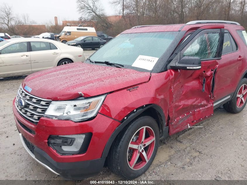 2017 Ford Explorer Xlt VIN: 1FM5K8D87HGA98375 Lot: 41015843