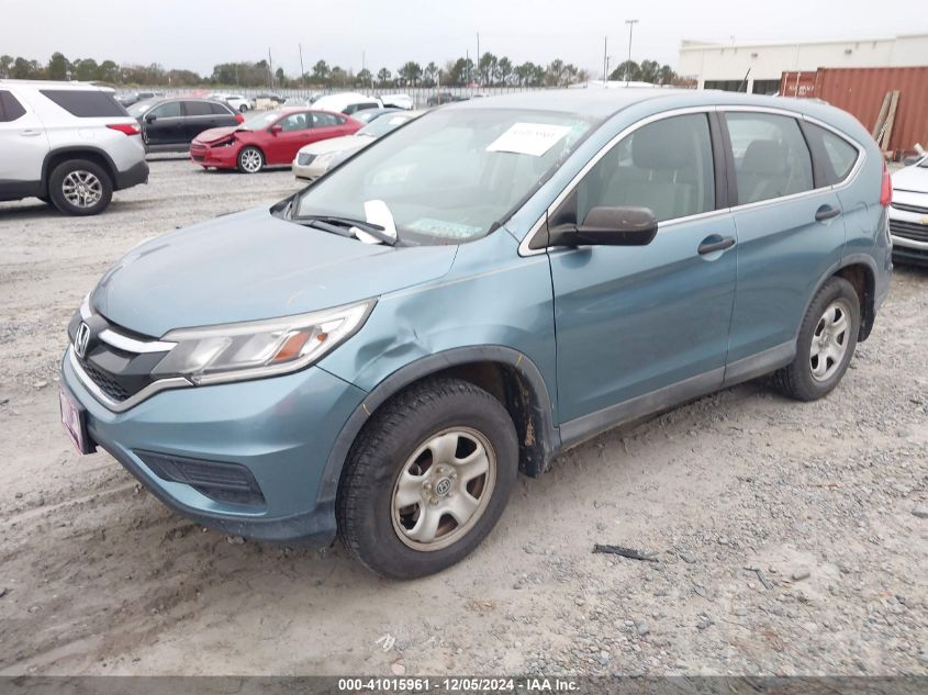 VIN 2HKRM3H33FH523889 2015 Honda CR-V, LX no.2