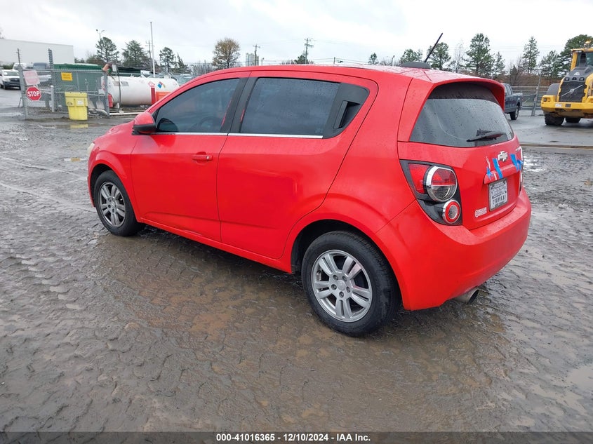 Vin: 1g1jc6sh1f4133832, lot: 41506269, chevrolet sonic lt auto 20153