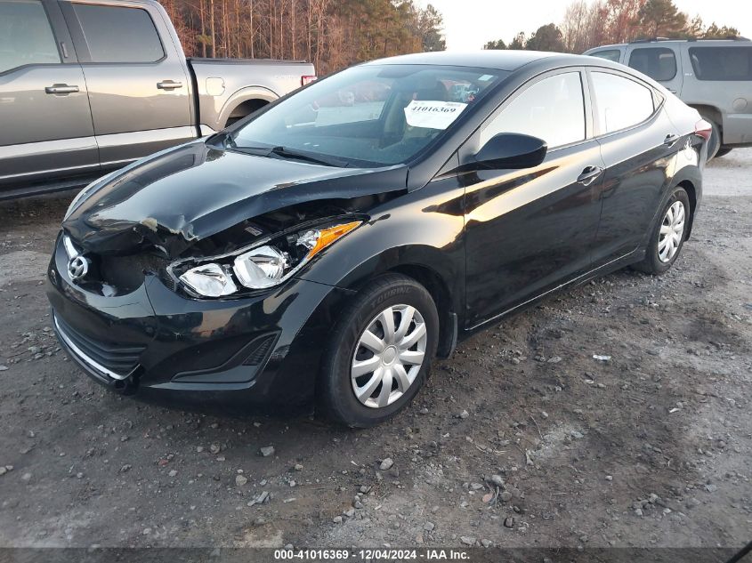 VIN KMHDH4AE6GU575486 2016 Hyundai Elantra, SE no.2