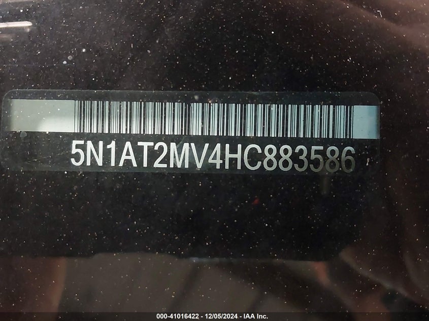 2017 NISSAN ROGUE SV - 5N1AT2MV4HC883586