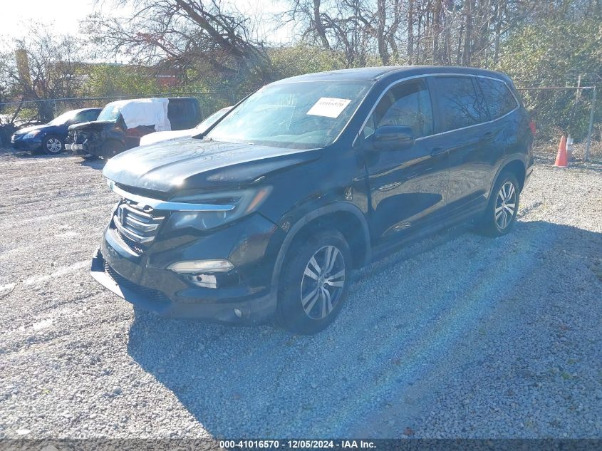 VIN 5FNYF6H35GB040119 2016 Honda Pilot, EX no.2