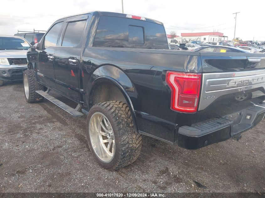 VIN 1FTEW1EG3HFA93881 2017 Ford F-150, Limited no.3