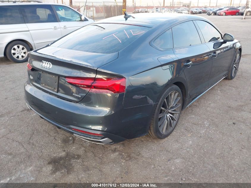 VIN WAUCBCF58NA005960 2022 Audi A5, Sportback Premi... no.4