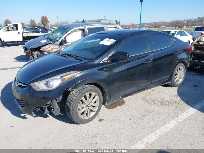 VIN KMHDH4AE9FU285936 2015 Hyundai Elantra, SE no.2