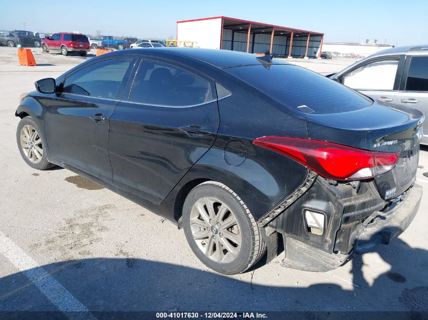 VIN KMHDH4AE9FU285936 2015 Hyundai Elantra, SE no.3