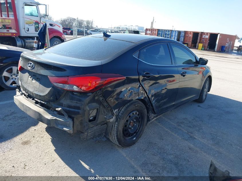 VIN KMHDH4AE9FU285936 2015 Hyundai Elantra, SE no.4