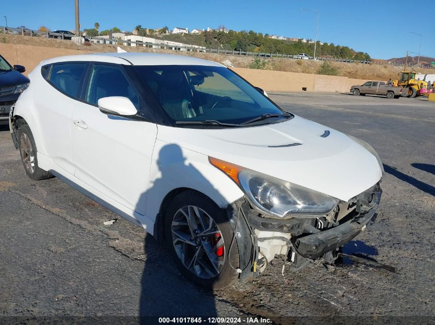 2013 HYUNDAI VELOSTER TURBO W/BLACK - KMHTC6AE4DU176769