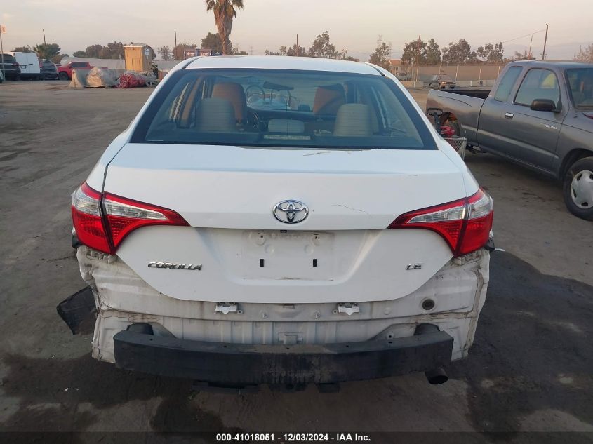 2015 TOYOTA COROLLA LE PLUS - 5YFBURHEXFP194911