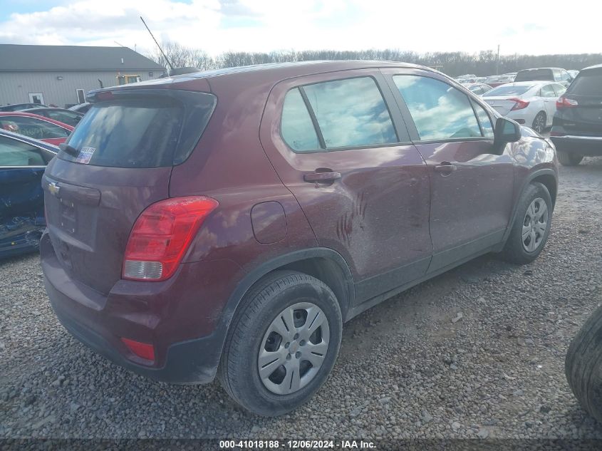 VIN 3GNCJKSB2HL153943 2017 Chevrolet Trax, LS no.4