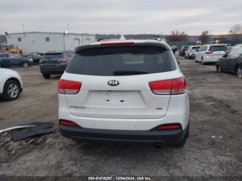 2016 Kia Sorento 2.4L Lx VIN: 5XYPG4A38GG029180 Lot: 41018267