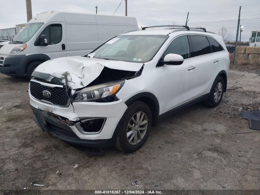 2016 Kia Sorento 2.4L Lx VIN: 5XYPG4A38GG029180 Lot: 41018267