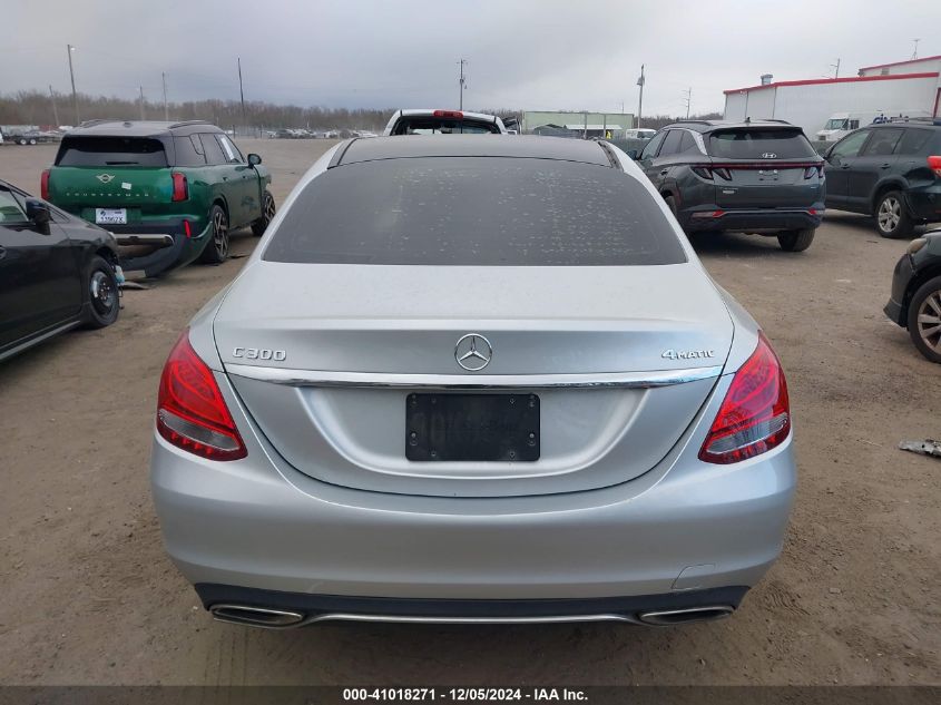 VIN WDDWF4KB0JR325376 2018 Mercedes-Benz C 300, 4Matic no.16