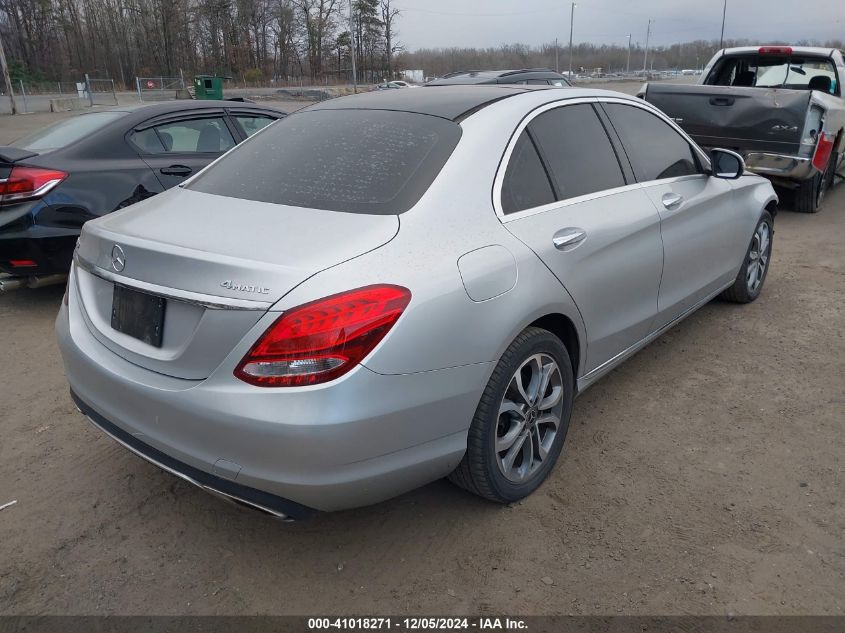 VIN WDDWF4KB0JR325376 2018 Mercedes-Benz C 300, 4Matic no.4