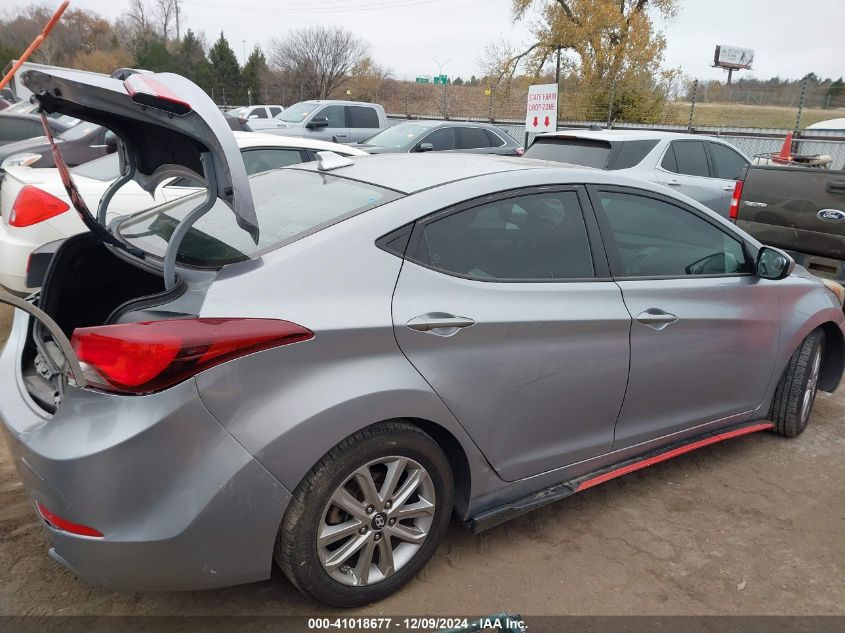 2016 Hyundai Elantra Se VIN: 5NPDH4AE0GH718480 Lot: 41018677