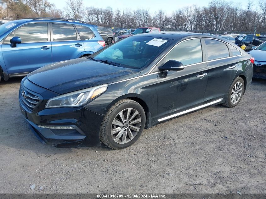 VIN 5NPE34AF3HH481674 2017 Hyundai Sonata, Sport no.2