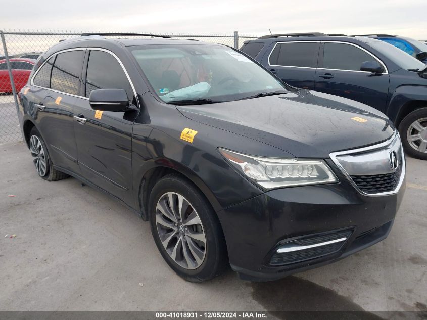 VIN 5FRYD4H49GB050329 2016 Acura MDX, Technology... no.1