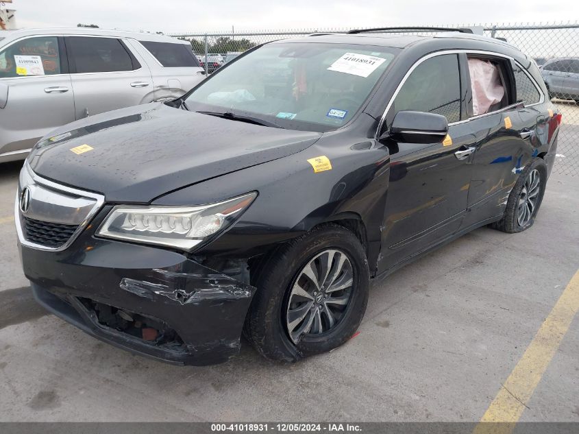 VIN 5FRYD4H49GB050329 2016 Acura MDX, Technology... no.2