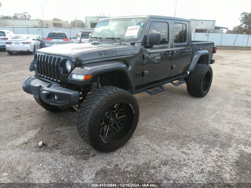 Vin: 1c6hjtag9pl554845, lot: 41508844, jeep gladiator willys 4x4 20232