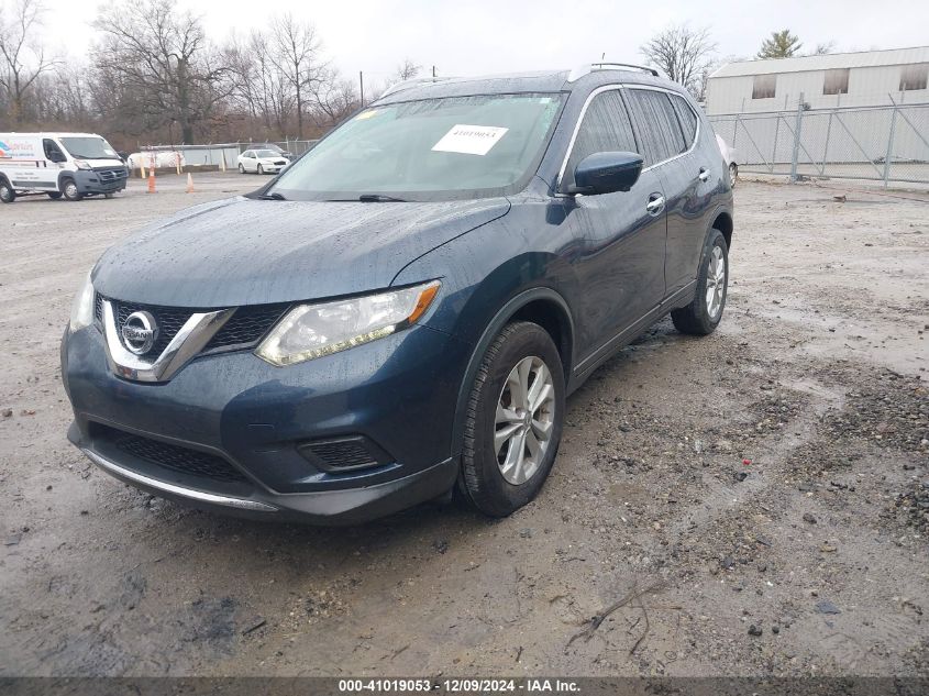 VIN 5N1AT2MV5GC745490 2016 Nissan Rogue, SV no.2