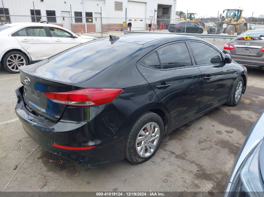 VIN 5NPD74LF4HH209678 2017 Hyundai Elantra, SE no.4