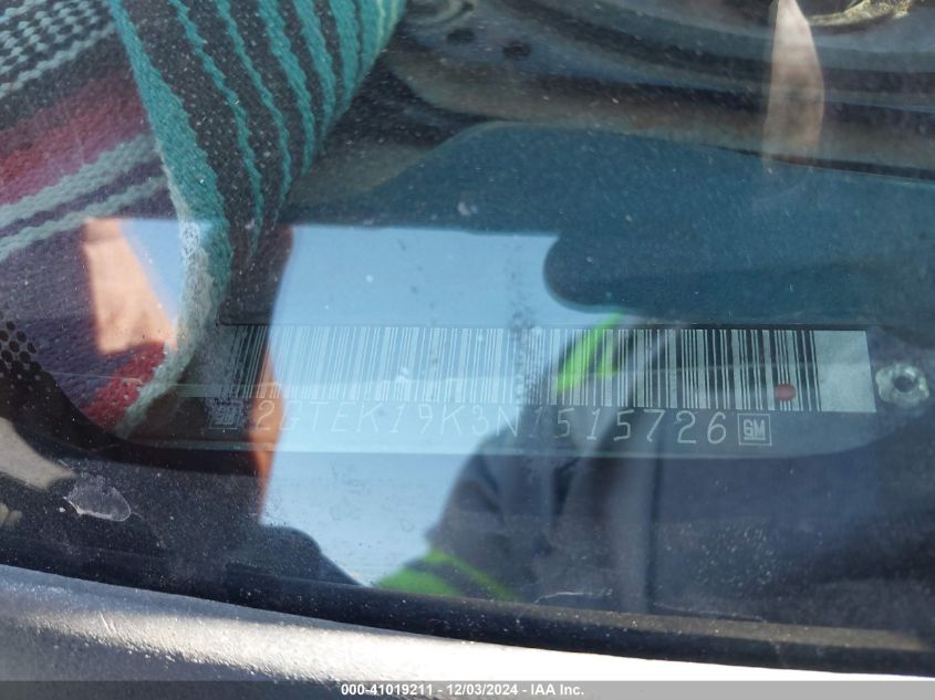 1992 GMC Sierra K1500 VIN: 2GTEK19K3N1515726 Lot: 41019211