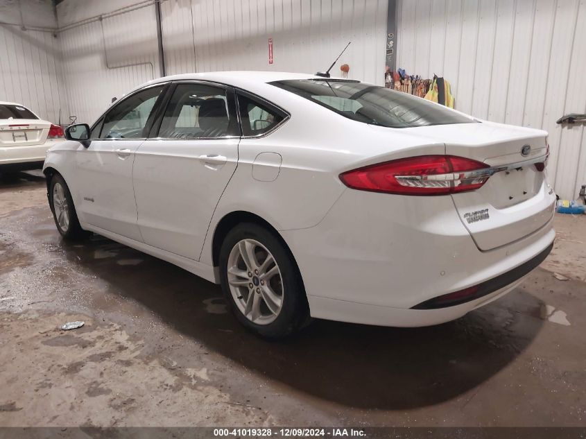 VIN 3FA6P0LU1JR285044 2018 Ford Fusion, Hybrid SE no.3