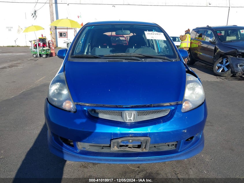 2008 HONDA FIT VIN: JHMGD37638S037038