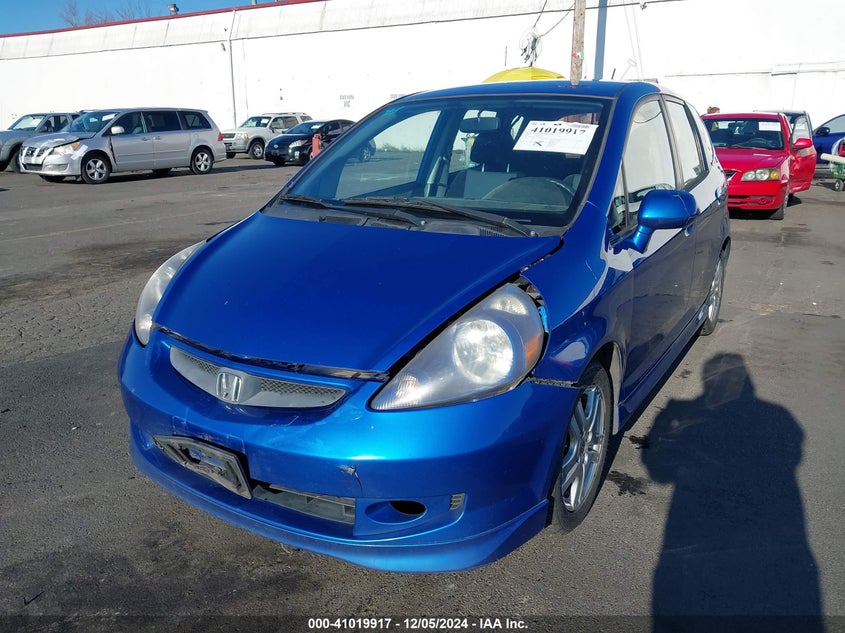 2008 HONDA FIT VIN: JHMGD37638S037038