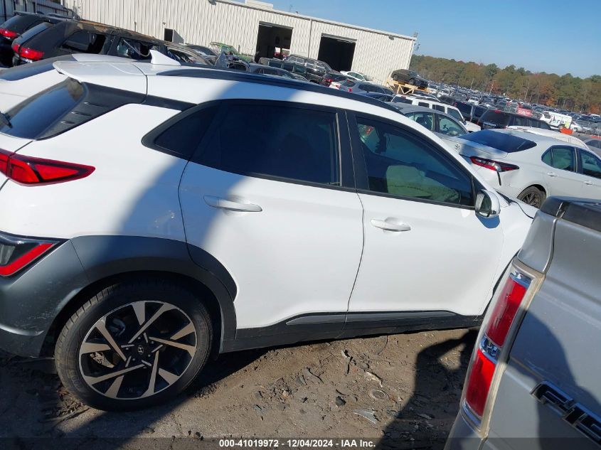 2022 Hyundai Kona Limited VIN: KM8K53A3XNU837533 Lot: 41019972