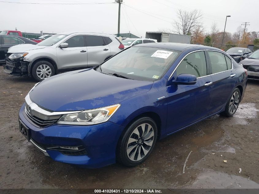 VIN JHMCR6F59HC011158 2017 Honda Accord, Hybrid Ex-L no.2