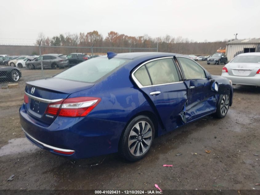 VIN JHMCR6F59HC011158 2017 Honda Accord, Hybrid Ex-L no.4