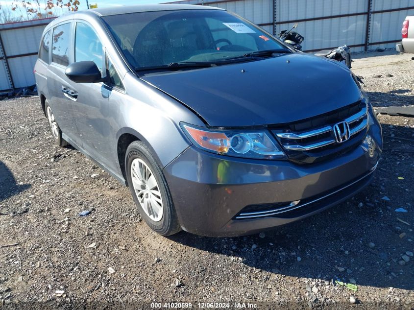 VIN 5FNRL5H22EB129383 2014 Honda Odyssey, LX no.1