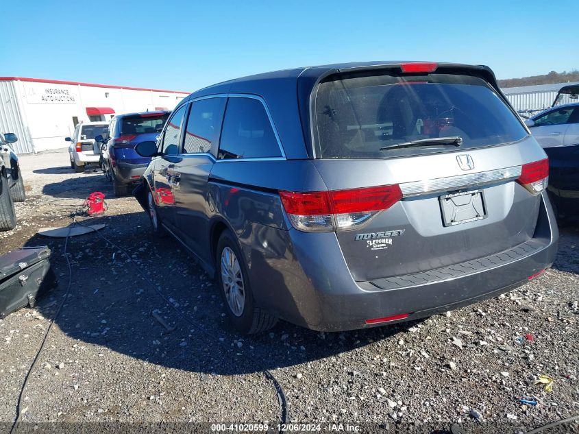 VIN 5FNRL5H22EB129383 2014 Honda Odyssey, LX no.3